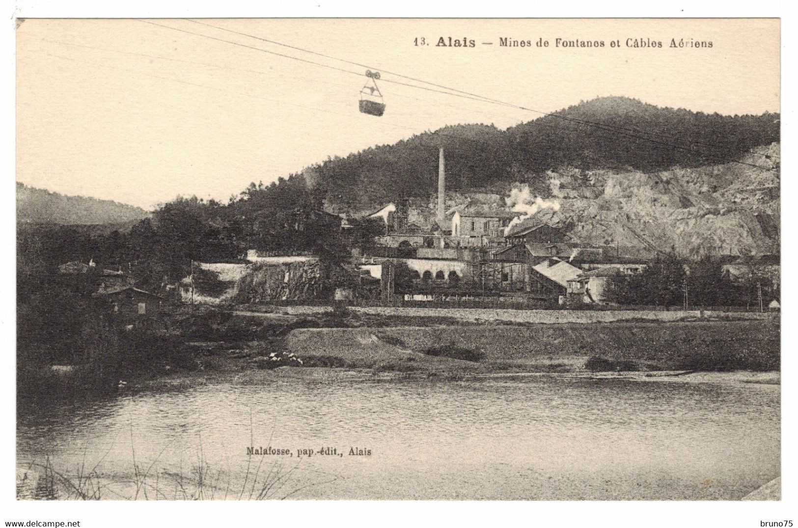 30 - ALAIS (Alès) - Mines De Fontanes Et Câbles Aériens - Malafosse 13 - Alès
