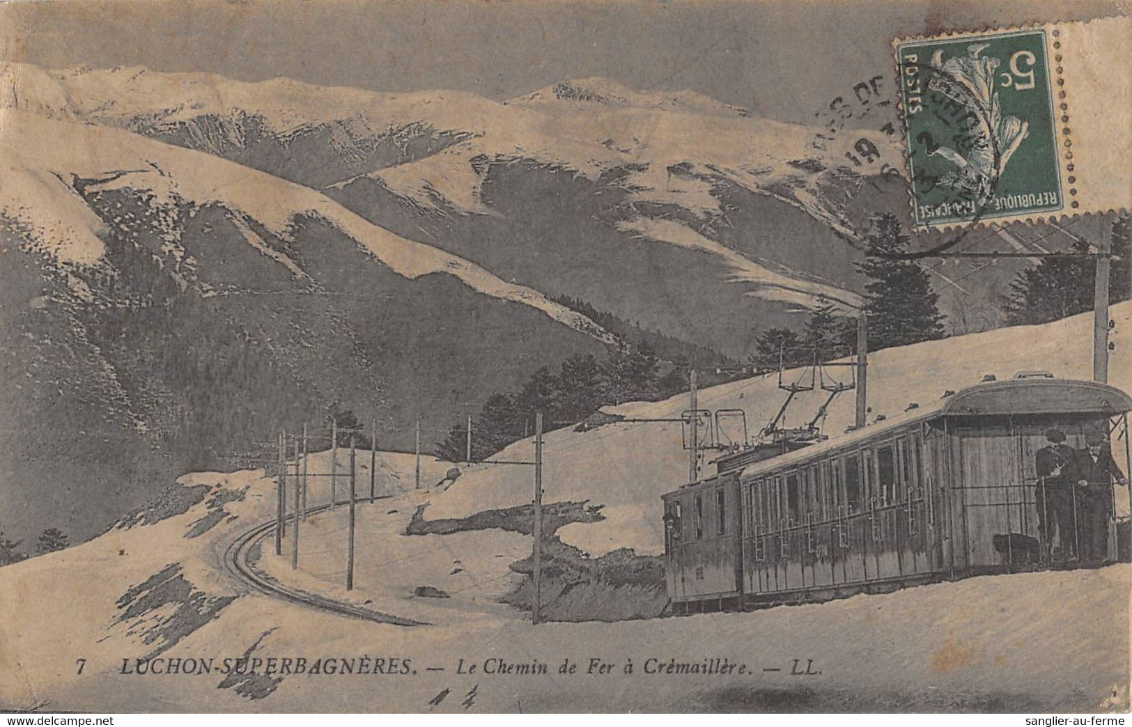 CPA 31 LUCHON SUPERBAGNERES LE CHEMIN DE FER A CREMAILLERE - Luchon