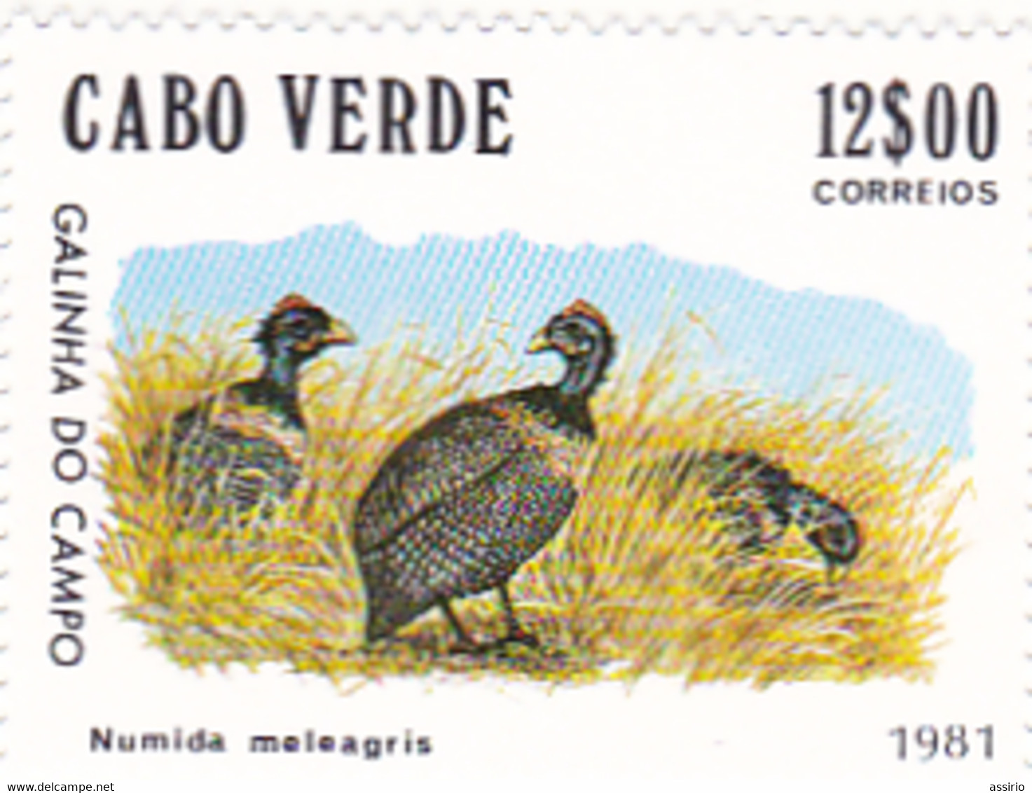 Portugal   - Bloco  E Selos Com Aves De Cabo Verde - Africa Portuguesa