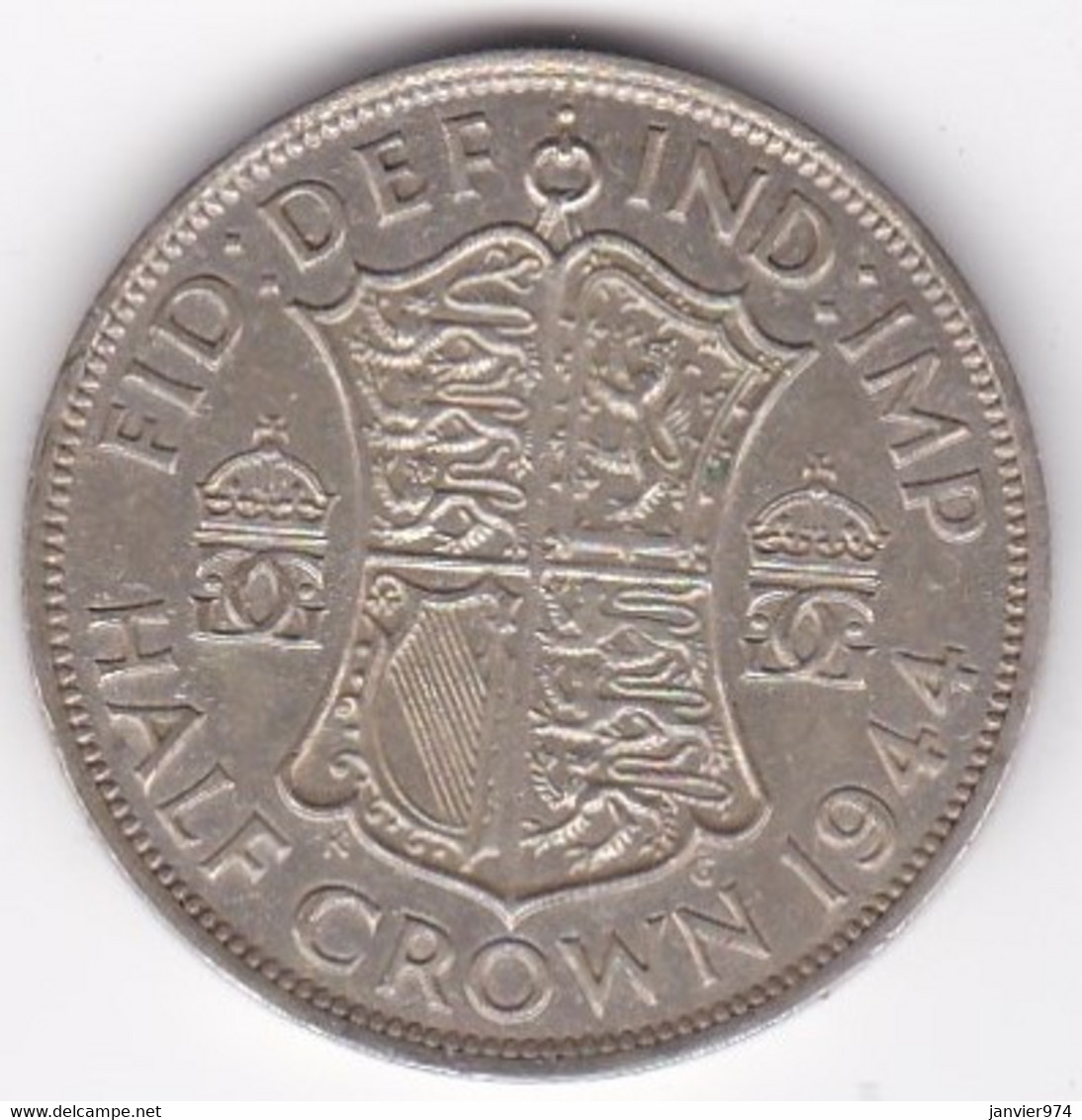 Grande Bretagne. Half Crown 1944 . George VI, En Argent - K. 1/2 Crown