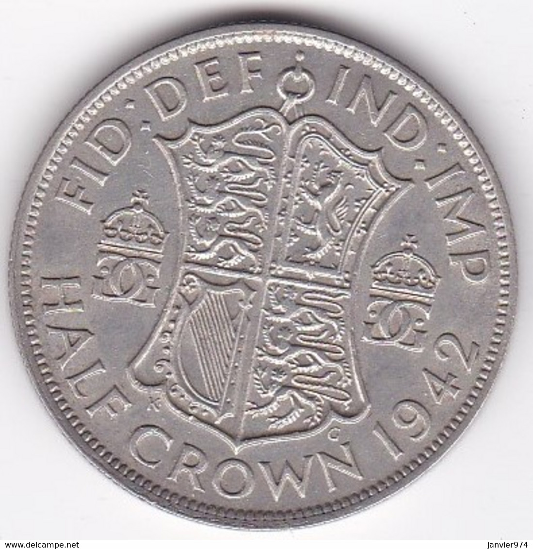 Grande Bretagne. Half Crown 1942 . George VI, En Argent - K. 1/2 Crown