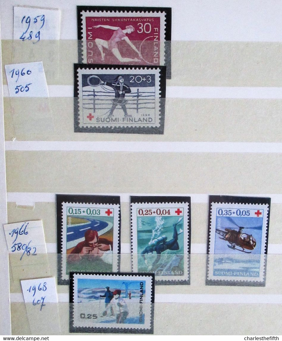 WORLD 1952/1976 - SUPERB LOT OF MINT STAMPS * OLYMPIC GAMES AND SPORT OF DIFFERENT COUNTRIES * 535 STAMPS - 25 BLOCS !!