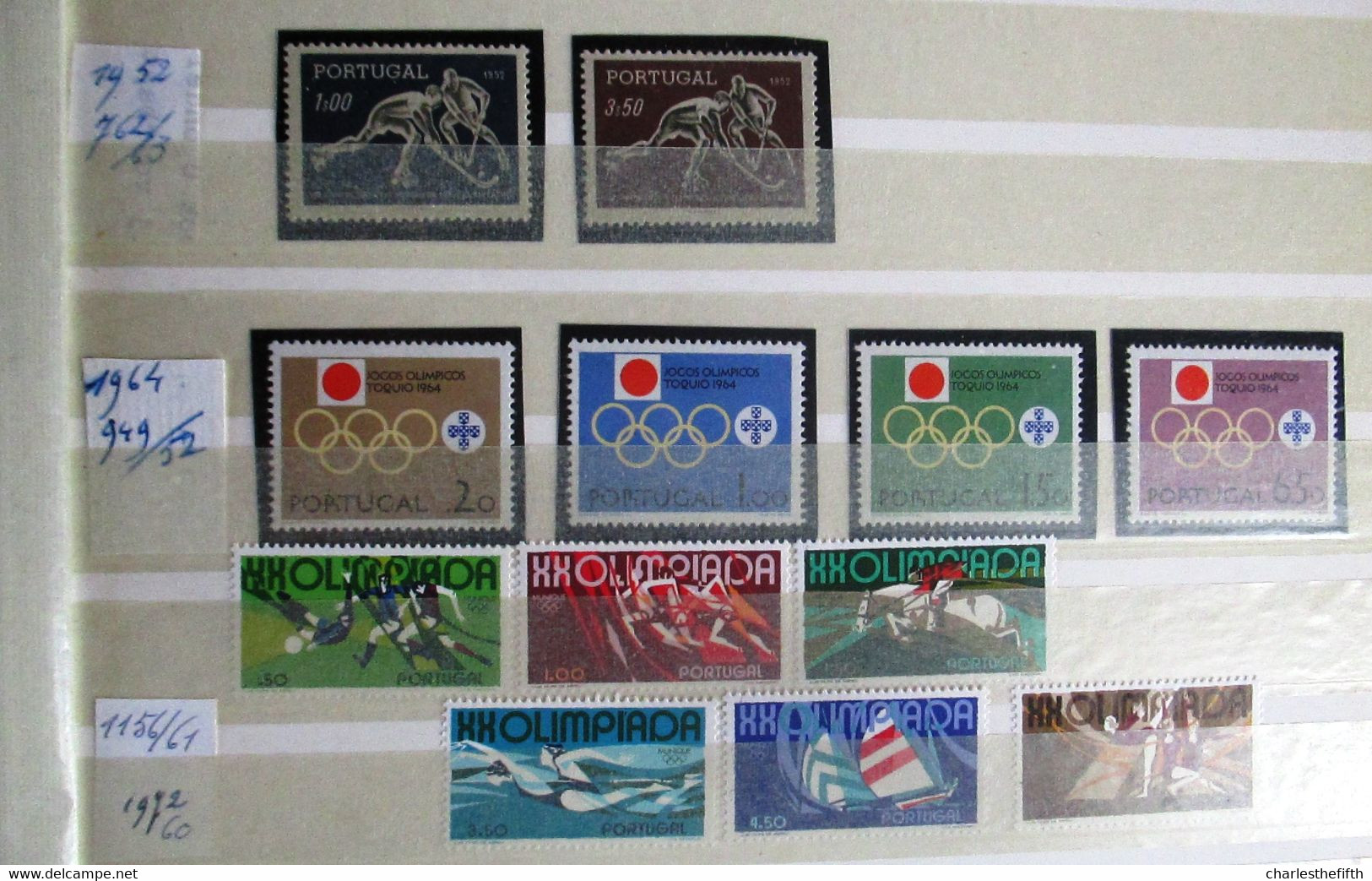 WORLD 1952/1976 - SUPERB LOT OF MINT STAMPS * OLYMPIC GAMES AND SPORT OF DIFFERENT COUNTRIES * 535 STAMPS - 25 BLOCS !!