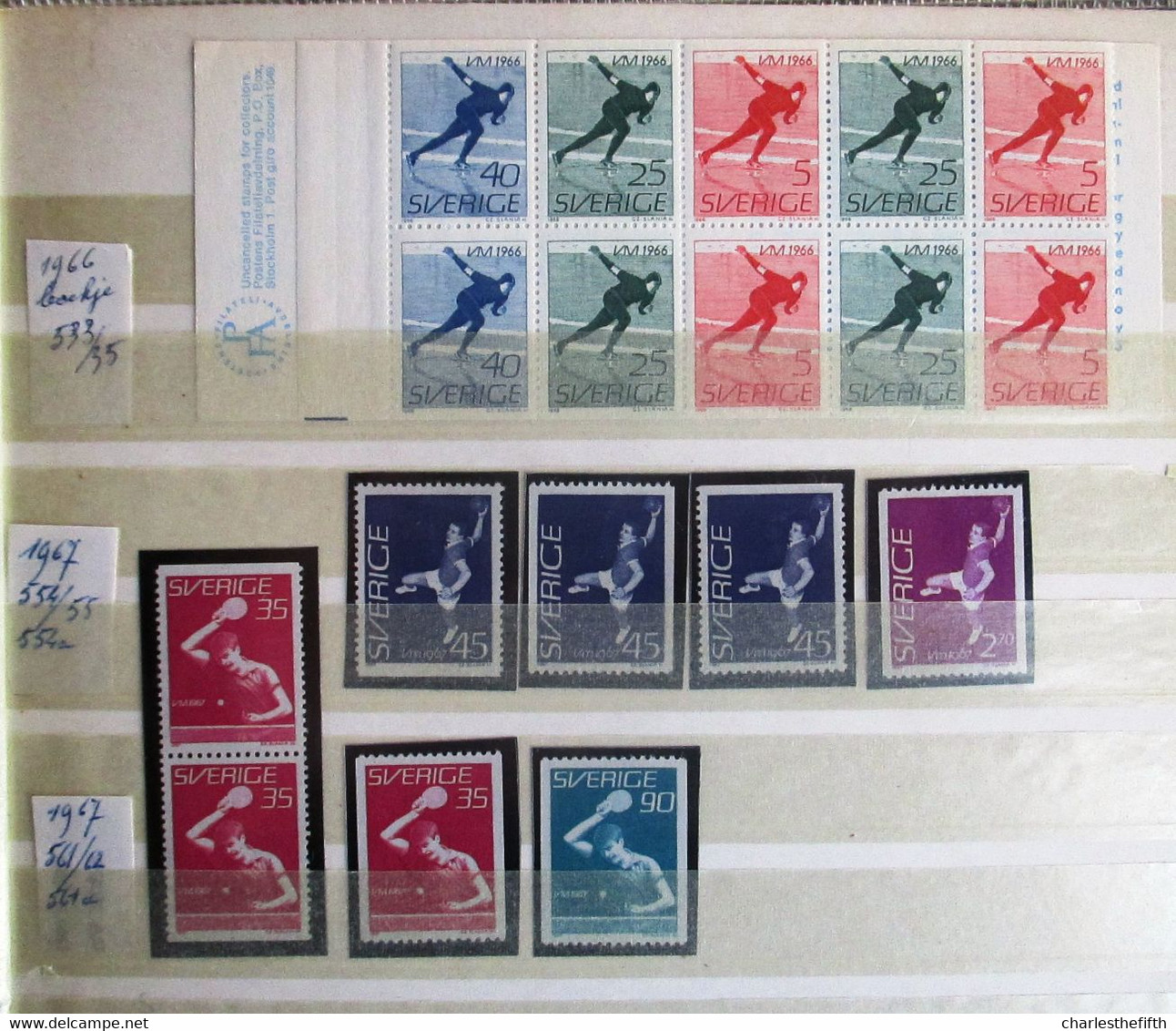 WORLD 1952/1976 - SUPERB LOT OF MINT STAMPS * OLYMPIC GAMES AND SPORT OF DIFFERENT COUNTRIES * 535 STAMPS - 25 BLOCS !!