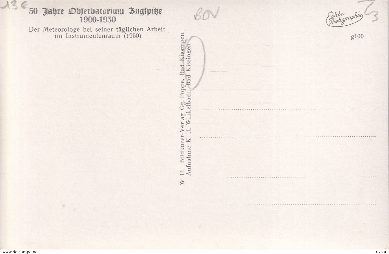 ALLEMAGNE(KISSINGEN) OBSERVATOIRE - Kitzingen