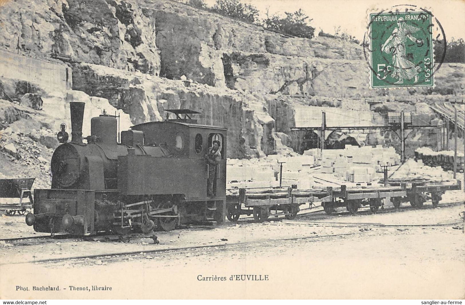 CPA 55 CARRIERES D'EUVILLE  ( Légende Rare - Autres & Non Classés