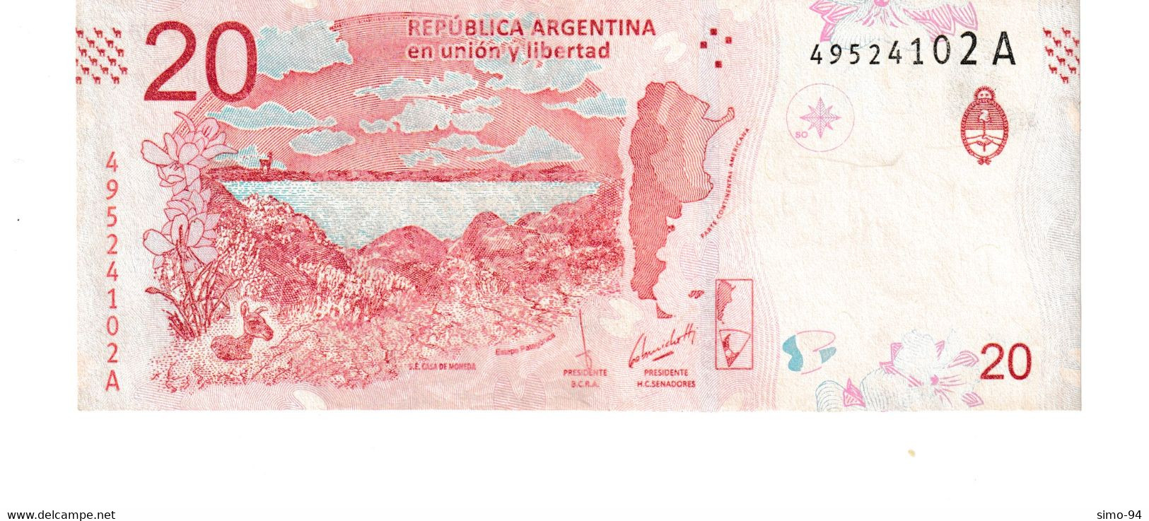 Argentina P.361 20 Pesos 2017 Unc - Argentine