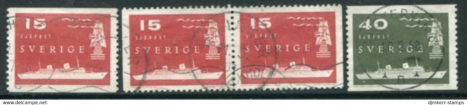 SWEDEN 1958 North Atlantic Sea Mail Used  Michel 436-37 - Usados