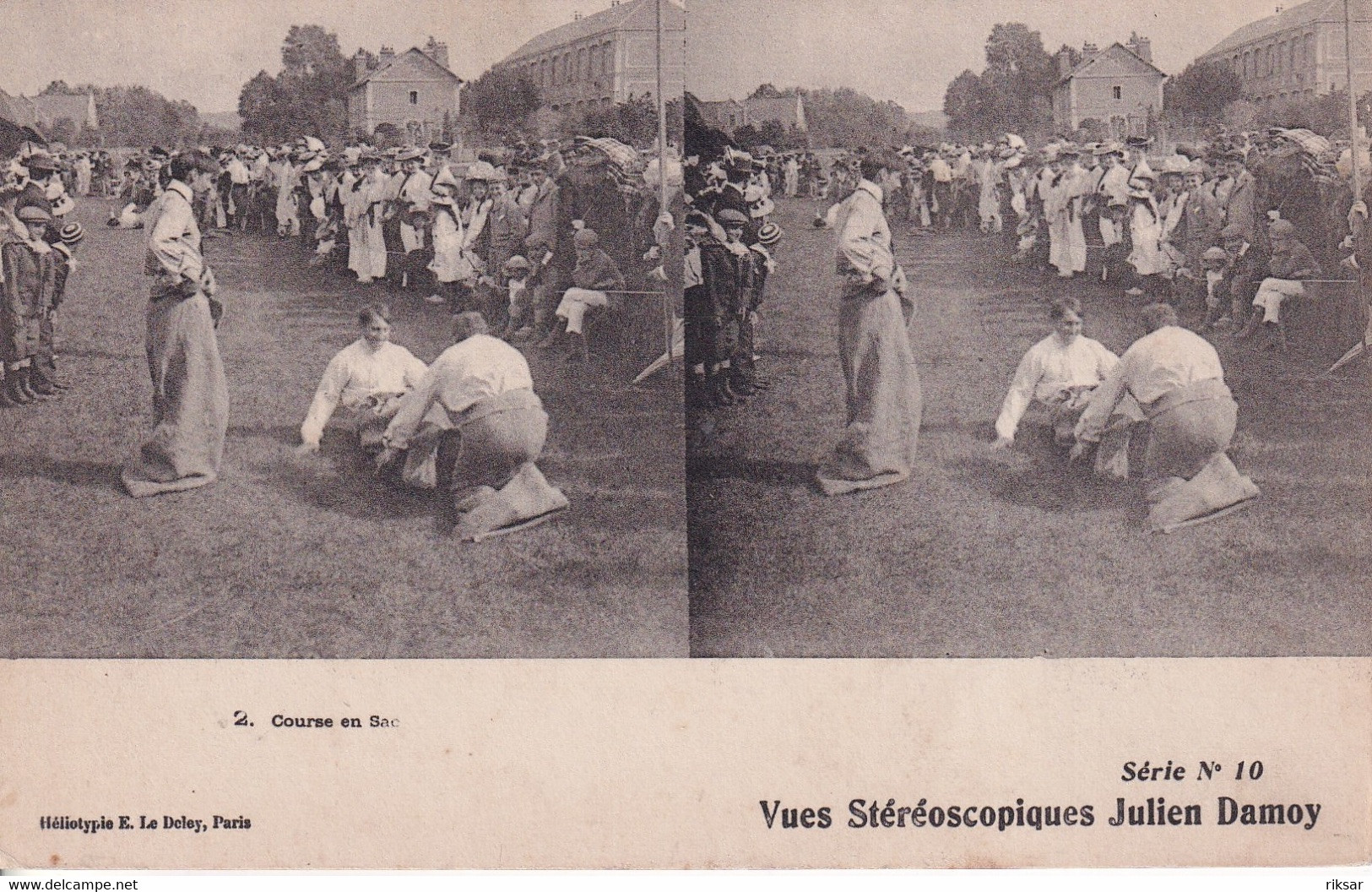 CARTE STEREO(COURSE DE SAC) - Cartes Stéréoscopiques