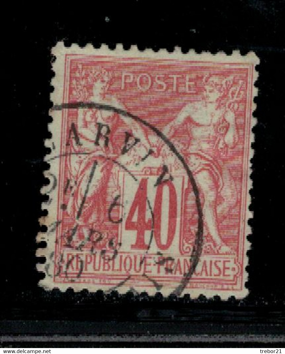 Yvert N° 70 SAGE 40 C. ROUGE- ORANGE - N SOUS B - - 1876-1878 Sage (Type I)