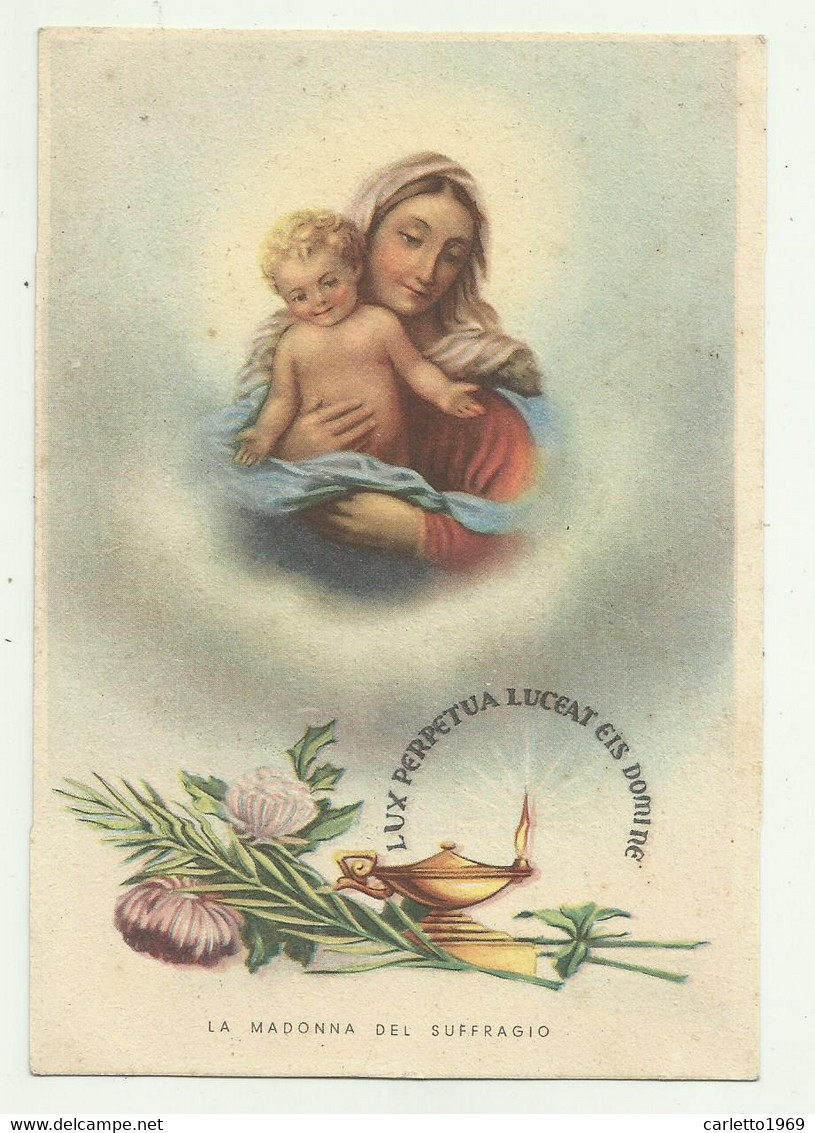 ANNO SANTO 1950 - PARROCCHIA DI S.MARIA DEL SUFFRAGIO  - NV FG - Vergine Maria E Madonne