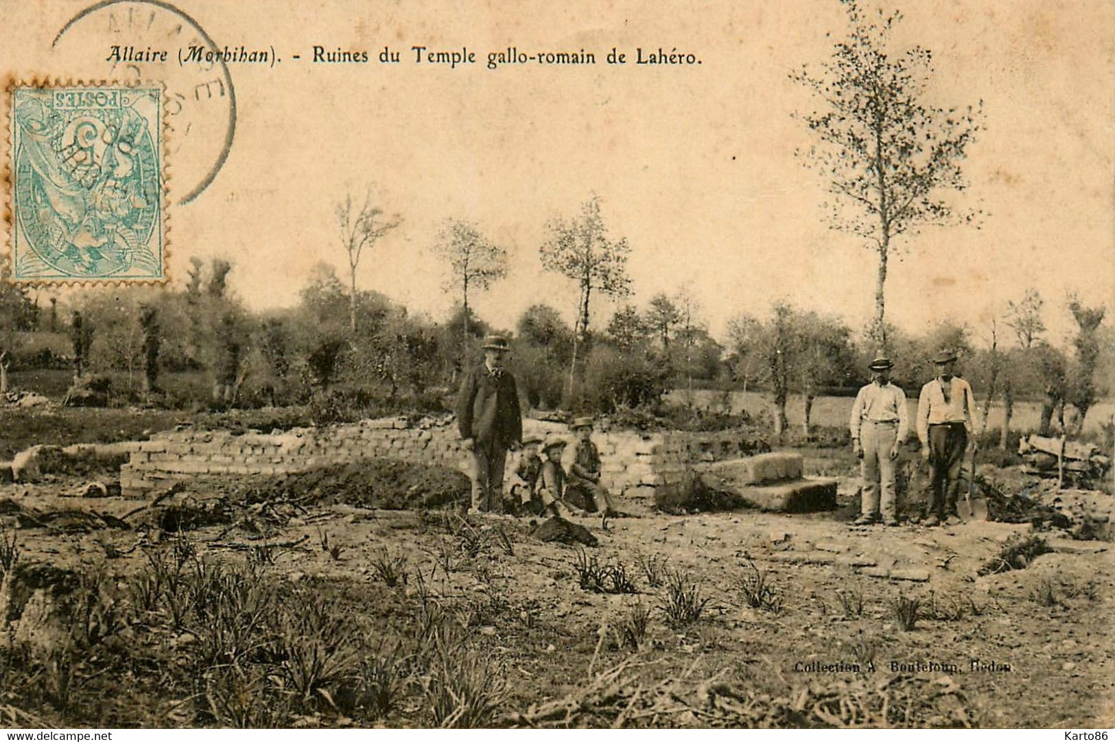 Allaire * 1906 * Ruines Du Temple Gallo Romain De Lahéro * Archéologue Archéologie Pierres - Allaire