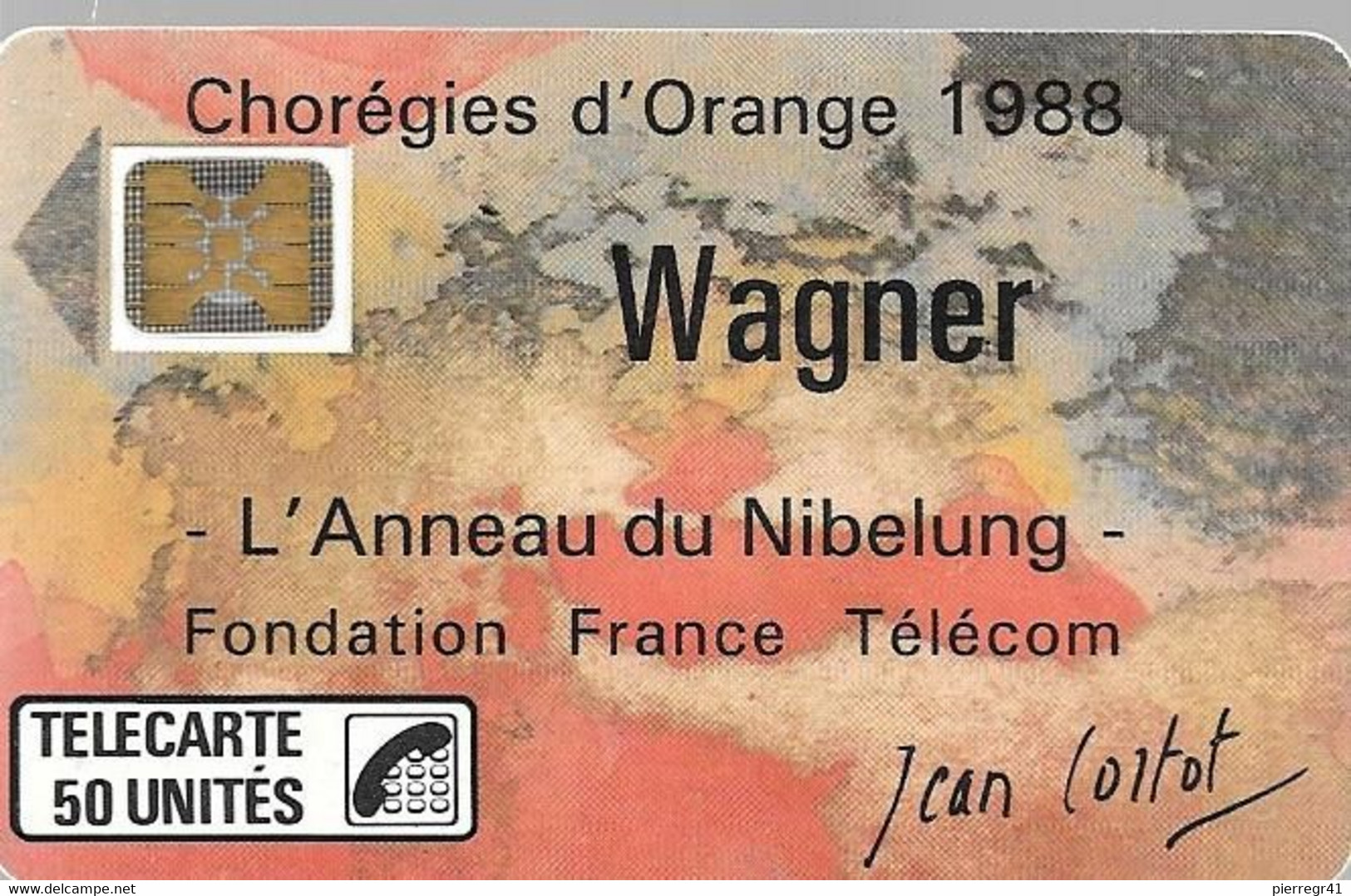 CARTE-PUBLIC-F23A-50U-SC4 On-1988-WAGNER-V°N°6Pe 102929--UTILISE-TBE LUXE - 1988