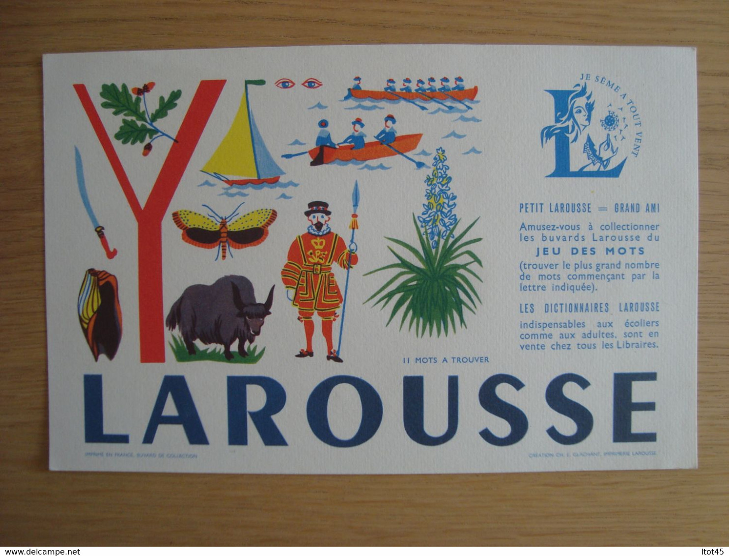 BUVARD LAROUSSE - L