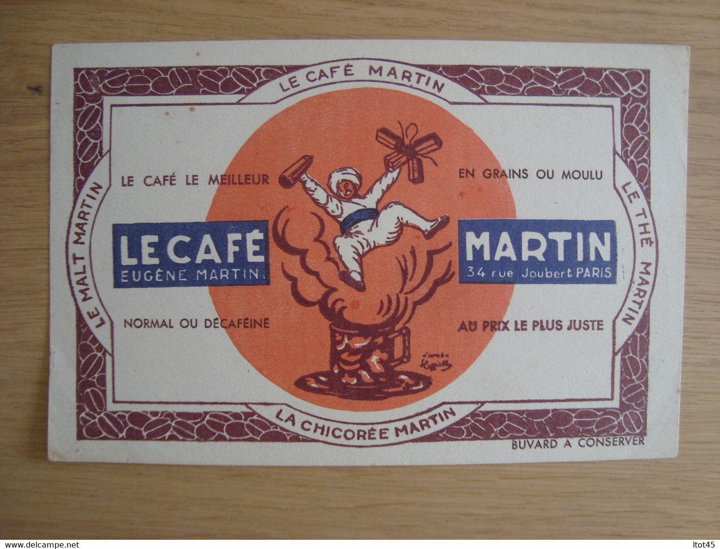 BUVARD LE CAFE MARTIN - Café & Thé