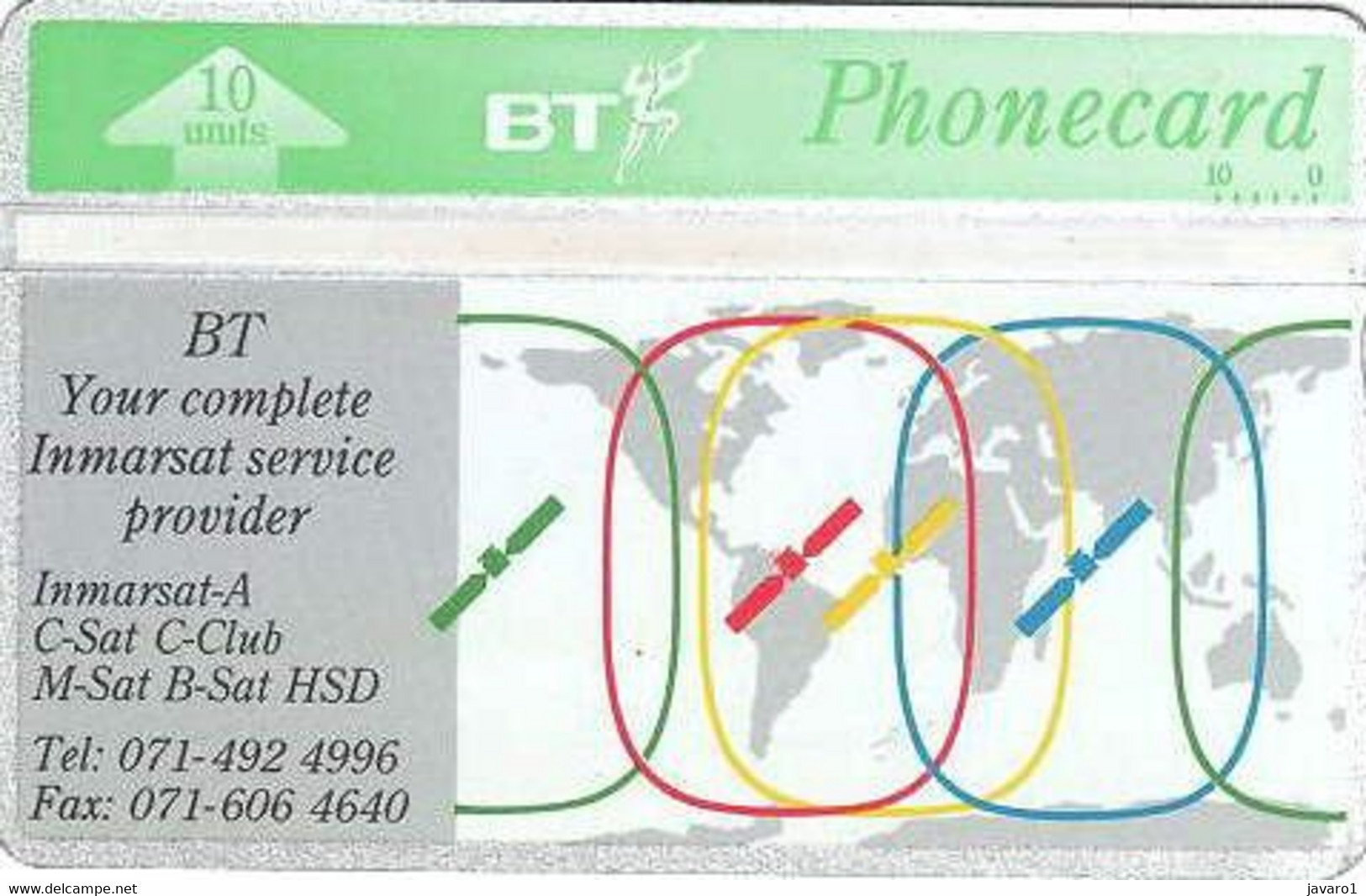 ENGLAND : BTI060 10u BT Immarsat Services ( Batch: 327C41785) MINT - BT Emissioni Generali