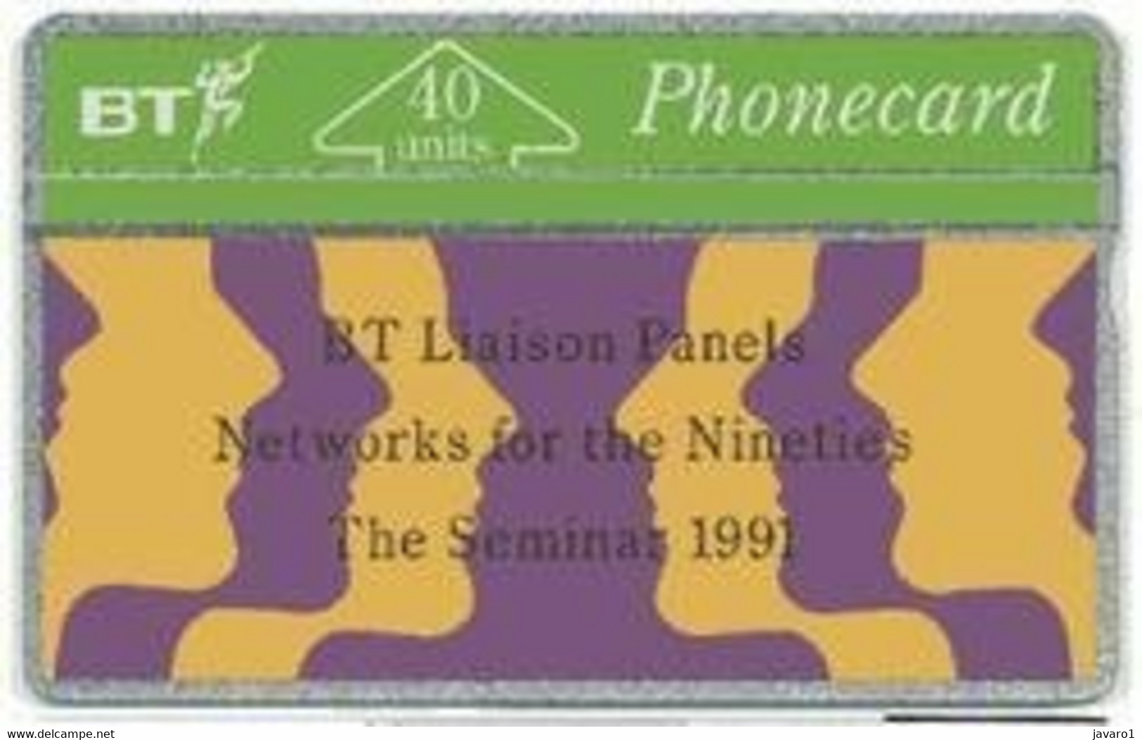 ENGLAND : BTI007 40u BT Liaison Panels '91 ( Batch: 105H02104) MINT - BT Emissioni Generali