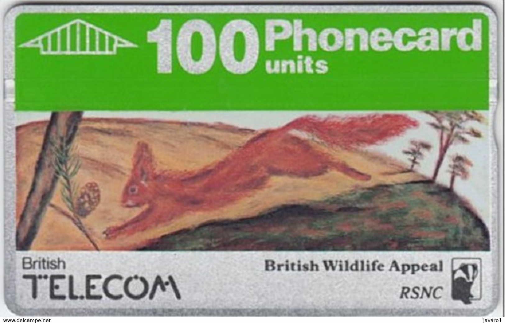 ENGLAND : BTC028 BRITISH WILDLIFE APPEAL 100u ( Batch: 066E05659) USED - BT Allgemeine