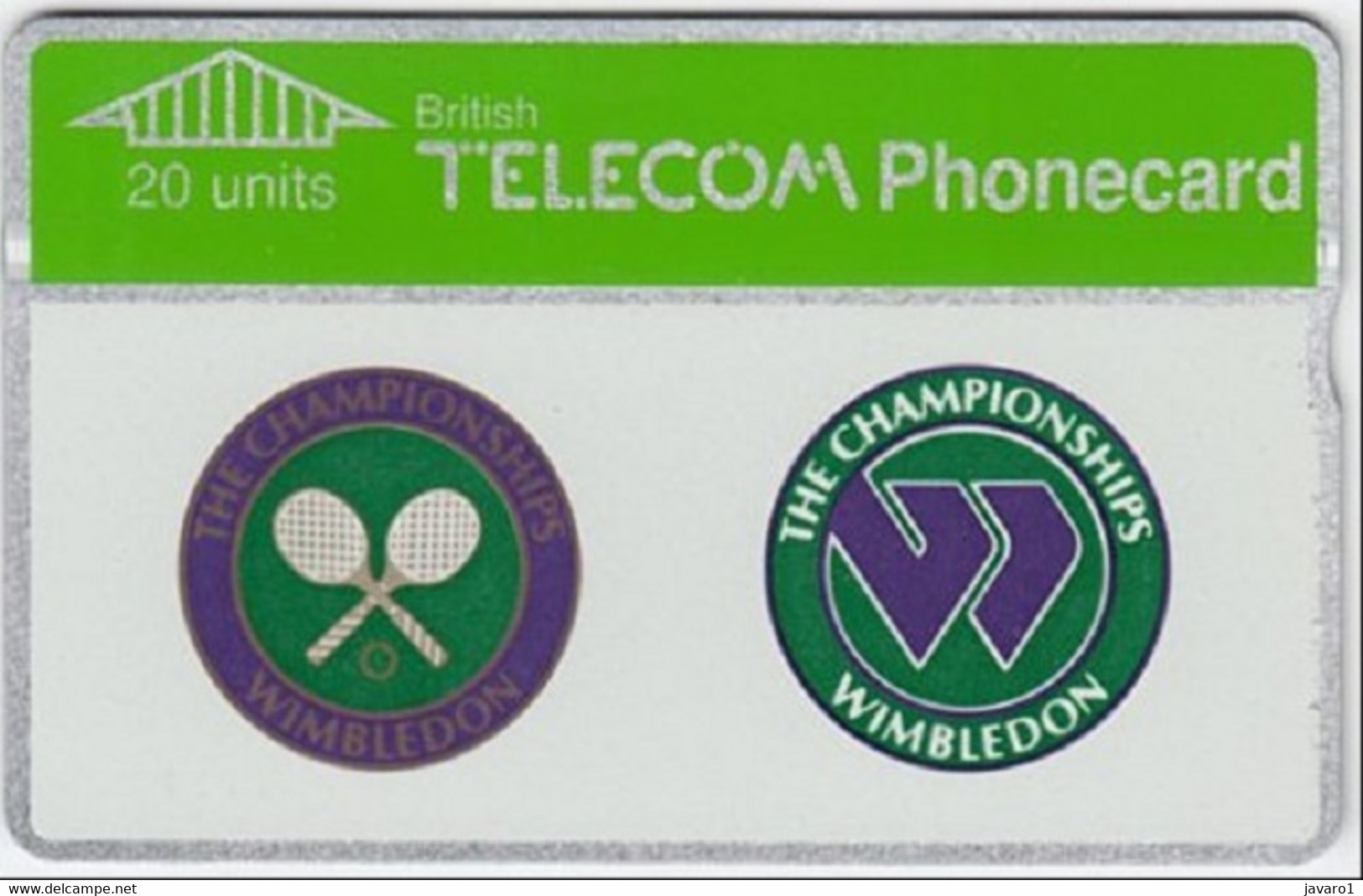 ENGLAND : BTC025 WIMBLEDON TENNIS 20 U ( Batch: 025C12107) MINT - BT Emissioni Generali