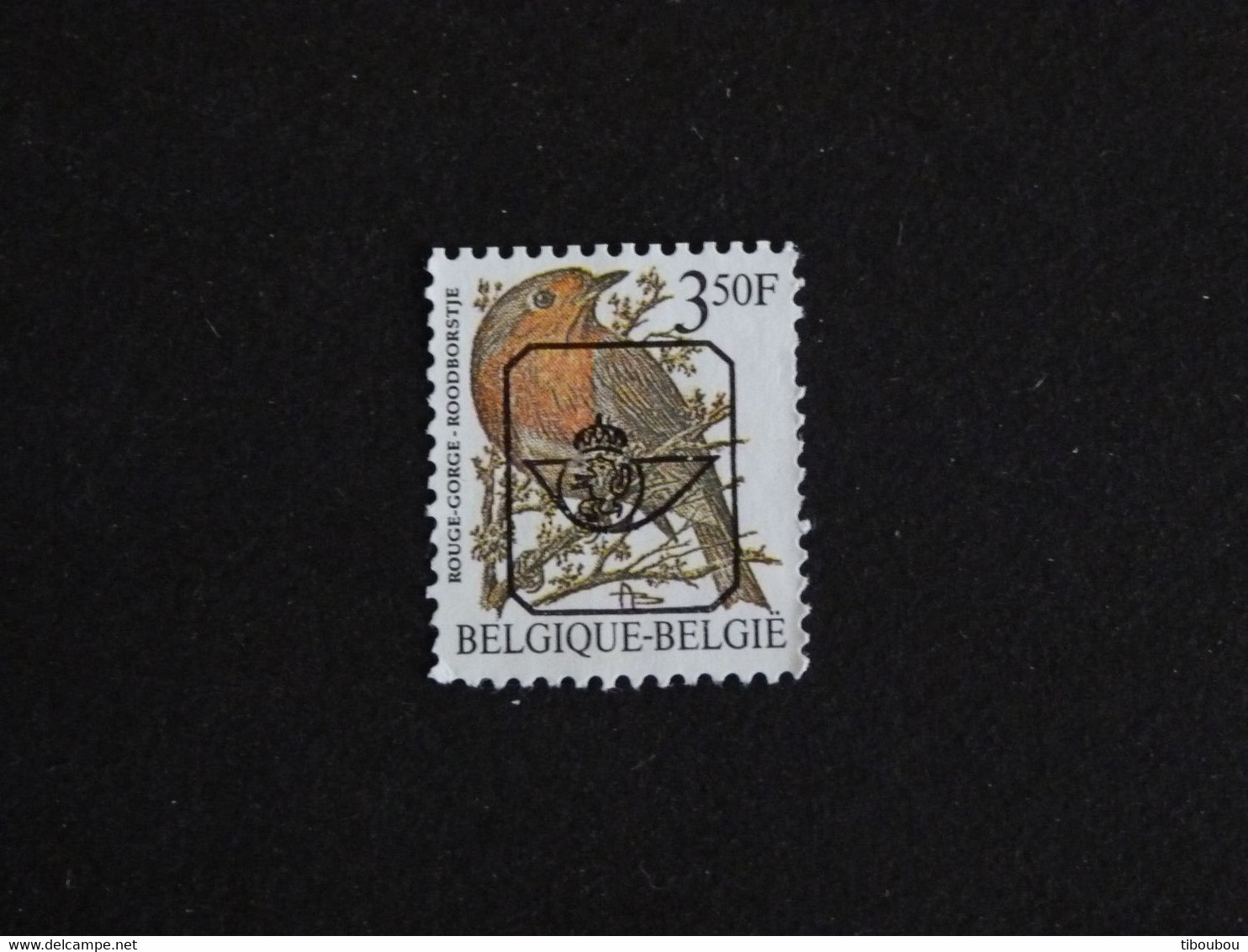 BELGIQUE BELGIE BELGIUM PREOBLITERE 495 NSG - ROUGE GORGE BUZIN OISEAU BIRD VOGEL - Typos 1967-85 (Lion Et Banderole)