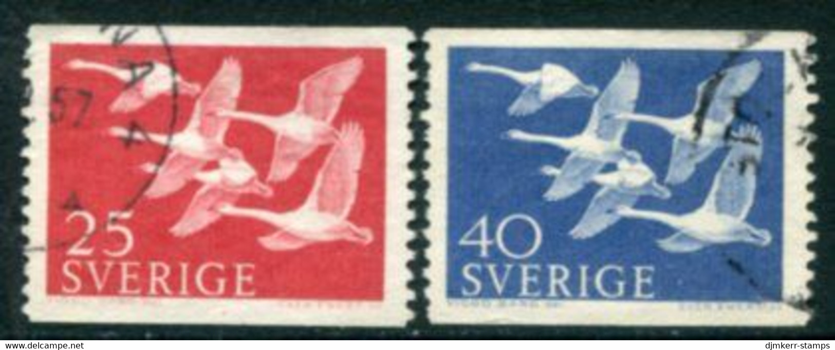 SWEDEN 1956 Nordic Countries Day Used  Michel 416-17 - Oblitérés