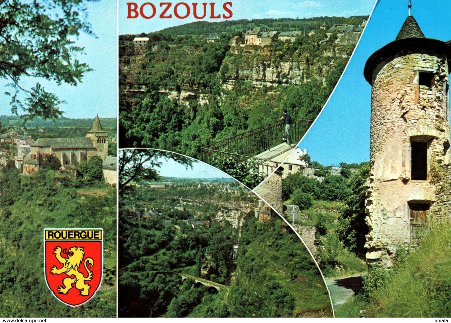 BOZOULS    L Eglise Romane, Vue Générale Du Trou De Bozouls        (recto-verso) 12 Aveyron - Bozouls