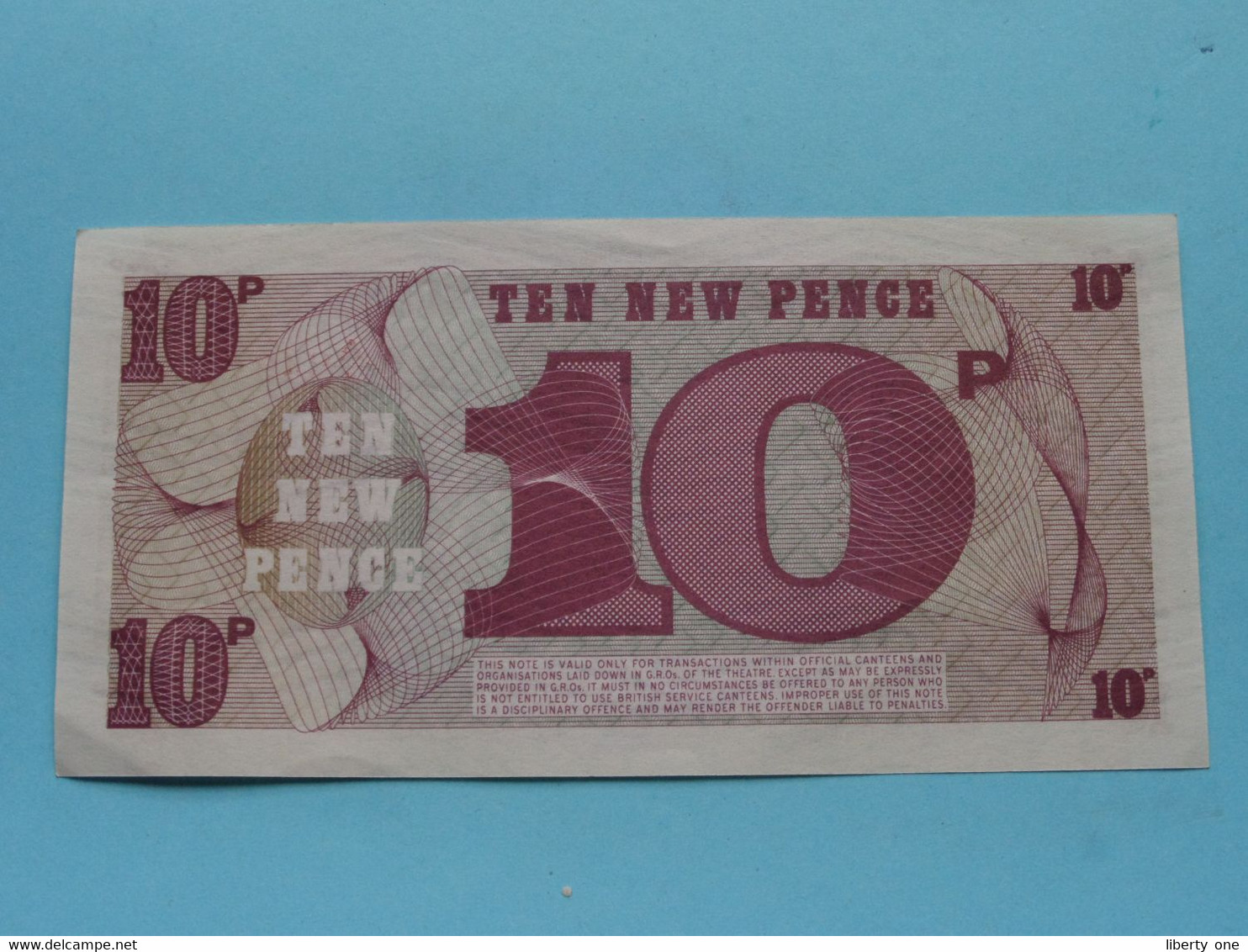 BRITISH ARMED FORCES - 10 NEW PENCE (Ten) Special Voucher A4 840187 ( For Grade, Please See Photo ) XF ! - Sonstige – Europa