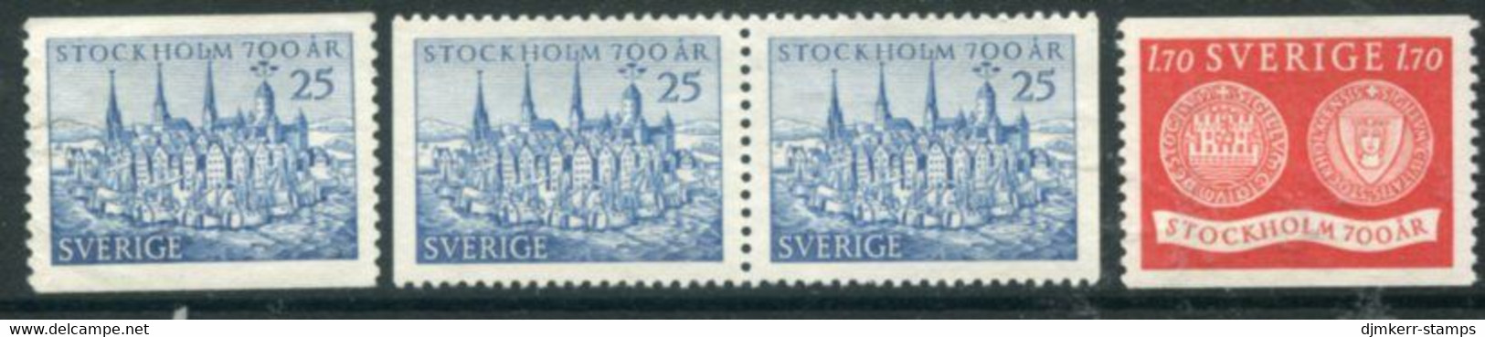 SWEDEN 1953 700th Anniversary Of Stockholm MNH / **.  Michel 383-84 - Ongebruikt