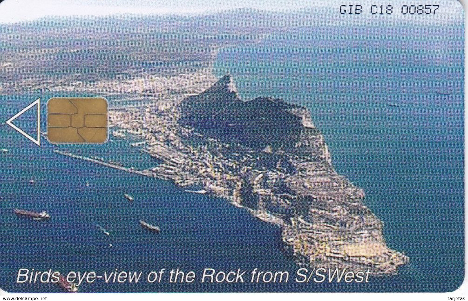 78 (GIB C18) TARJETA DE GIBRALTAR DE VISTA DEL PEÑON 100 UNITS - Gibraltar