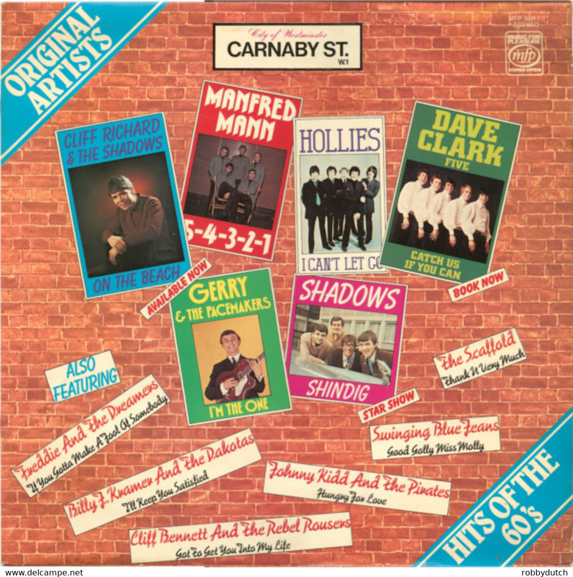 * LP * HITS OF THE 60's - HOLLIES / CLIFF / FREDDY & The DREAMERS / SWINGING BLUE JEANS A.o. - Compilations