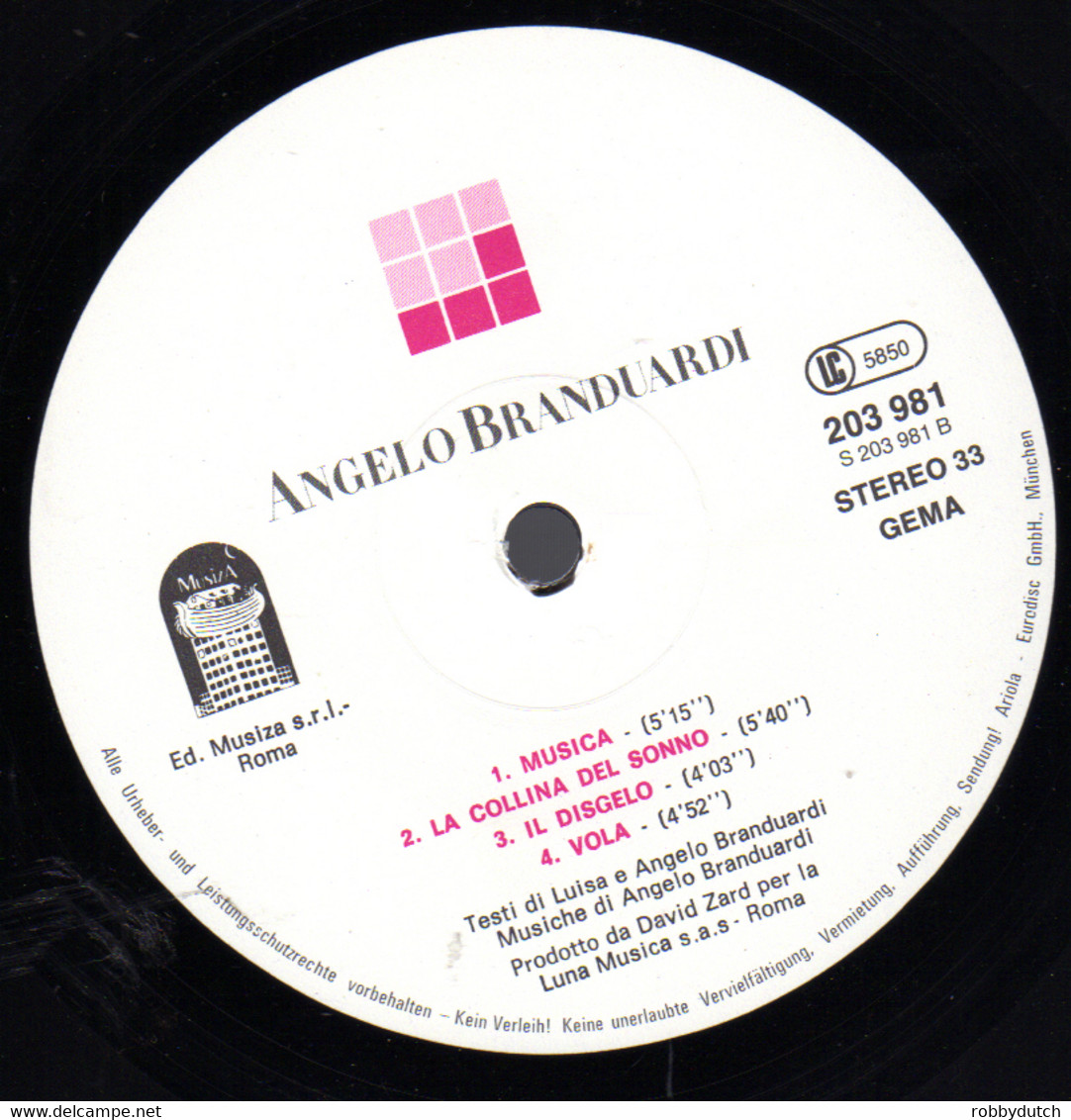 * LP * ANGELO BRANDUARDI - SAME  (L' Amico) (Germany 1981) - Altri - Musica Italiana