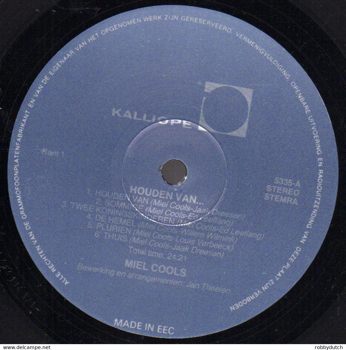 * LP *  MIEL COOLS - HOUDEN VAN..... - Other - Dutch Music