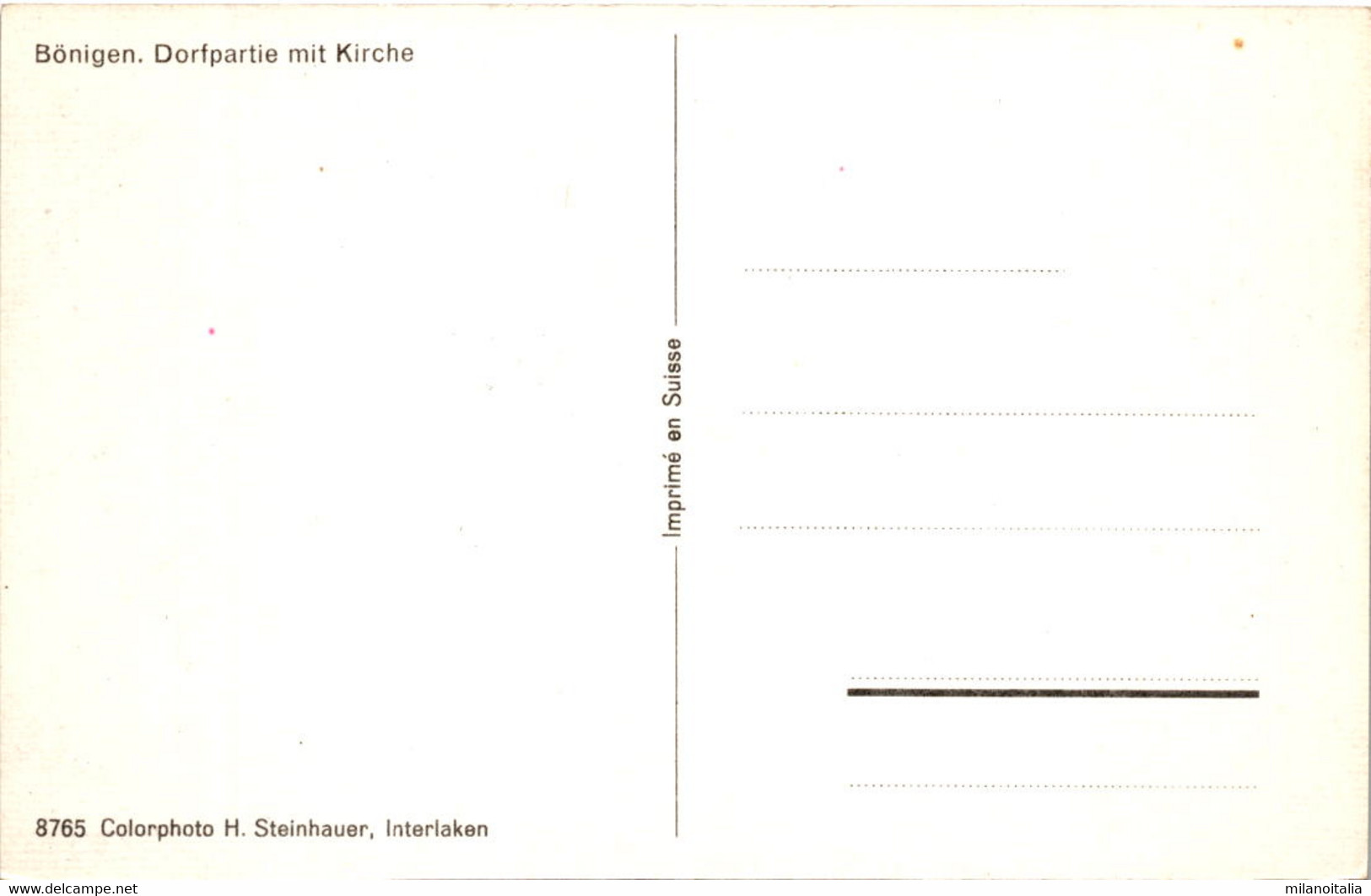 Bönigen - Dorfpartie Mit Kirche (8765) - Bönigen