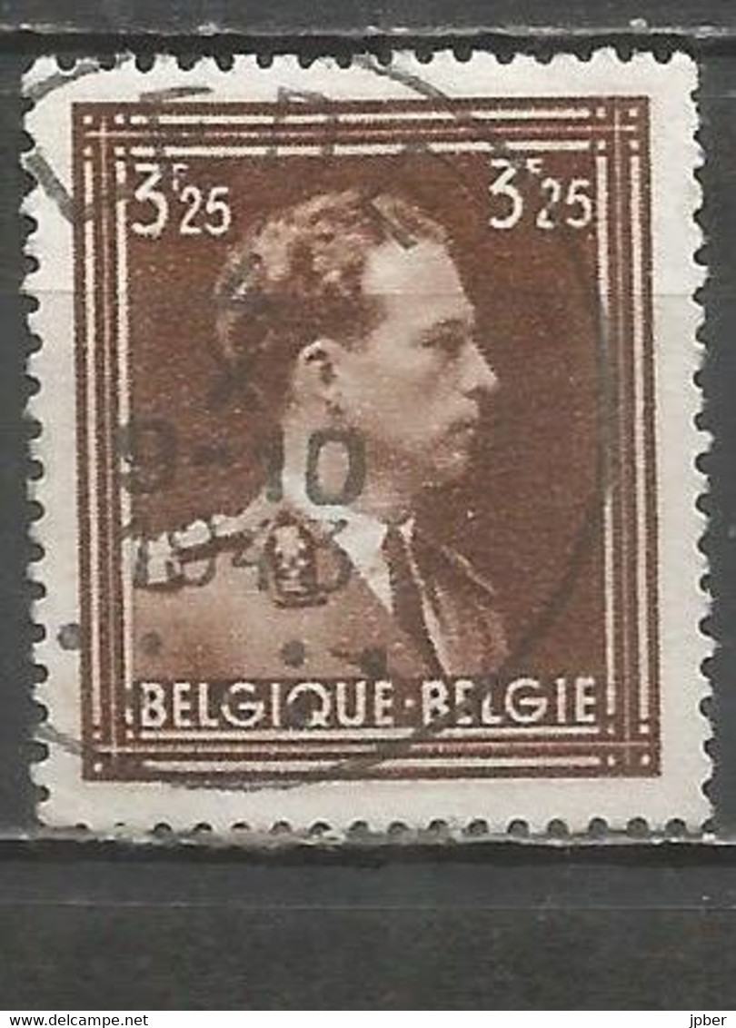 Belgique - Léopold III Col Ouvert N°645 Obl. LEDE - 1936-1957 Col Ouvert