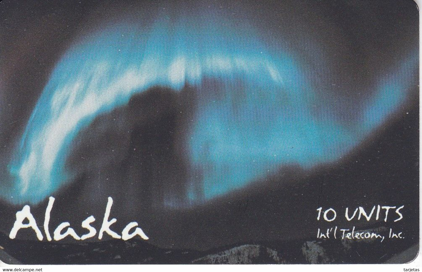 TARJETA DE ALASKA DE UNA AURORA BOREAL DE 10 UNITS - Chipkaarten