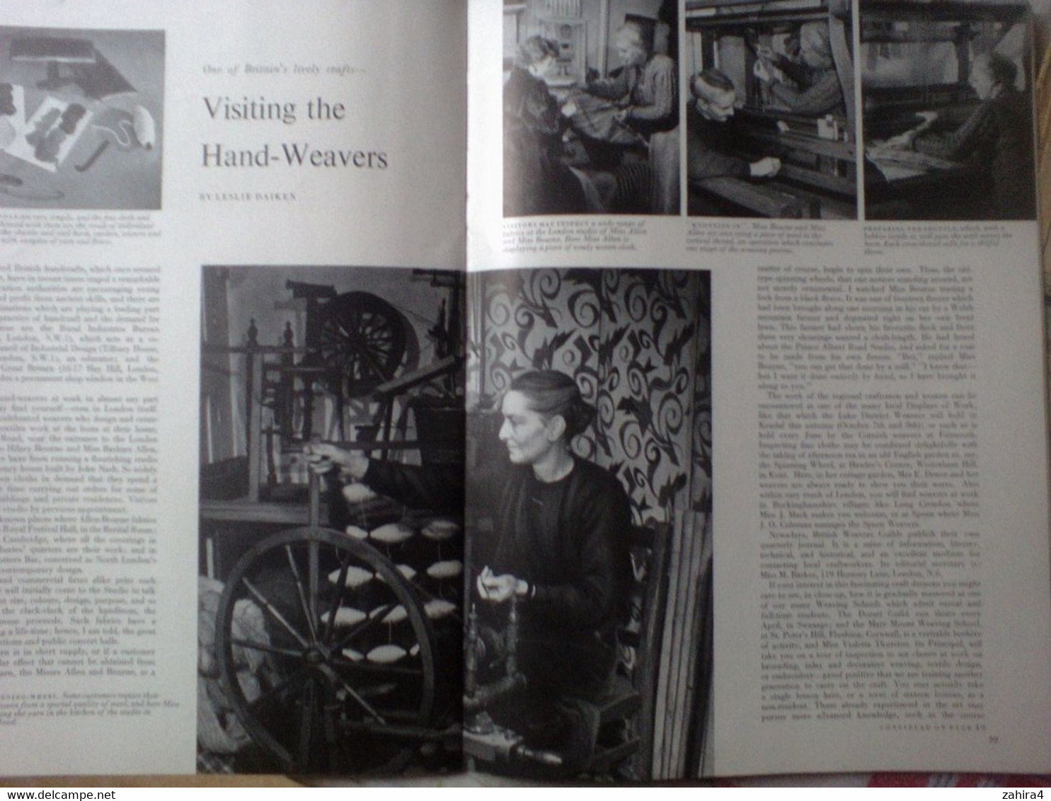 Coming Events In Britain August 1953 Belles Pub Britain's Aircraft Show Their Paces By Hugh Wray Visiting Hand-Weavers - Autres & Non Classés