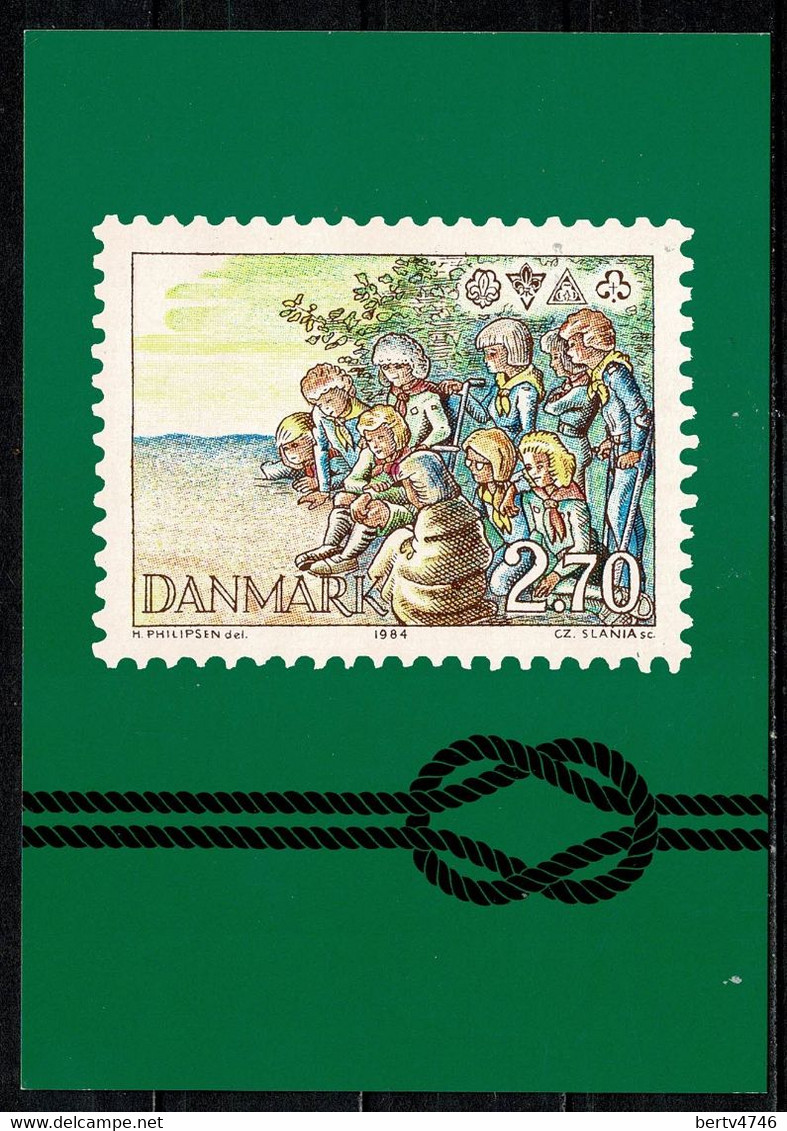 Danmark 1984 - Maximumcard Mi 805 (2 Scans) - Cartes-maximum (CM)