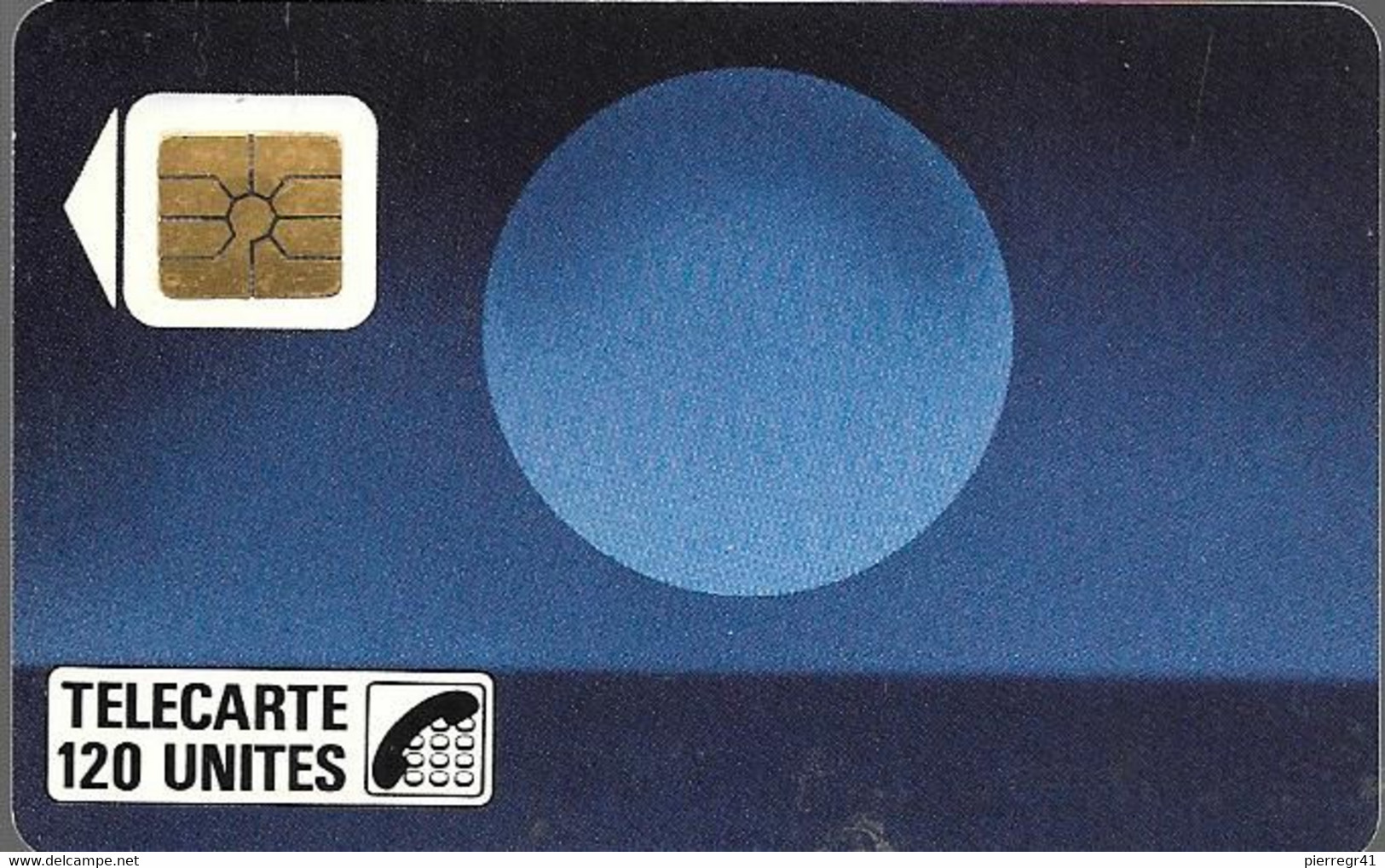 CARTE-PUBLIC-F30-120U-S O2-1988-N°Série Pe 0746-SOLEIL BLEU-UTILISE-TBE - 1988