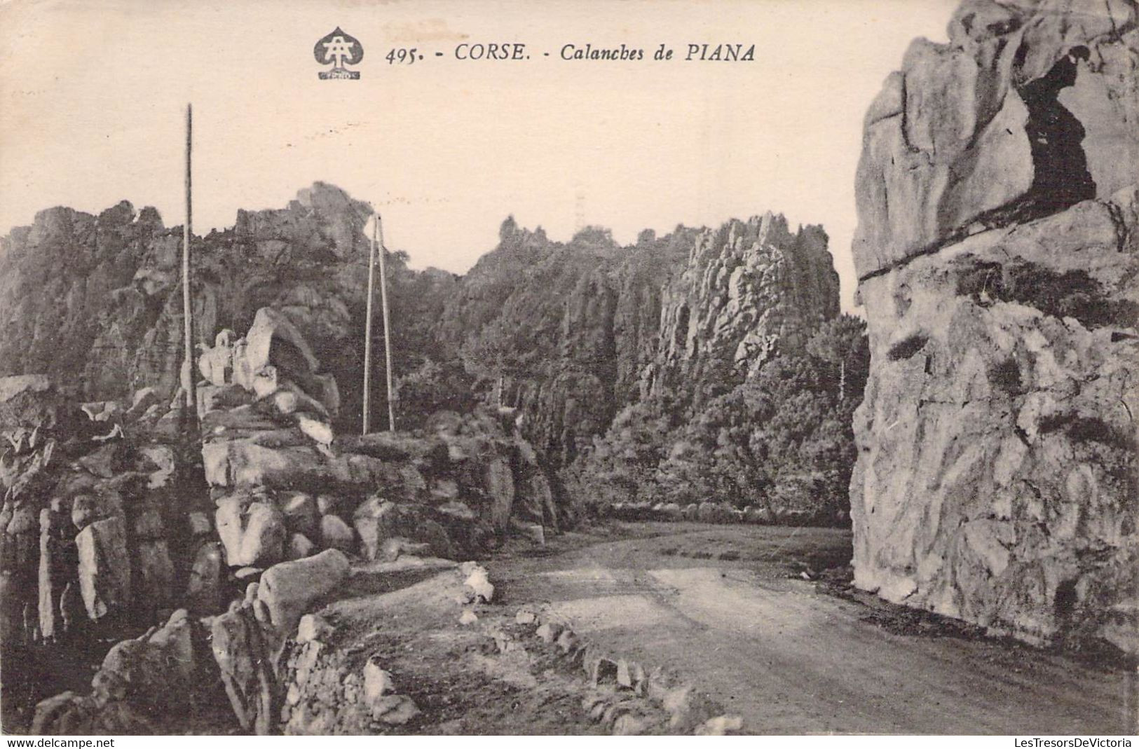 CPA Corse - Calanches De PIANA - Oblitérée à Calvi - 26 06 1930 - 495 - A. Tomasi - Other & Unclassified