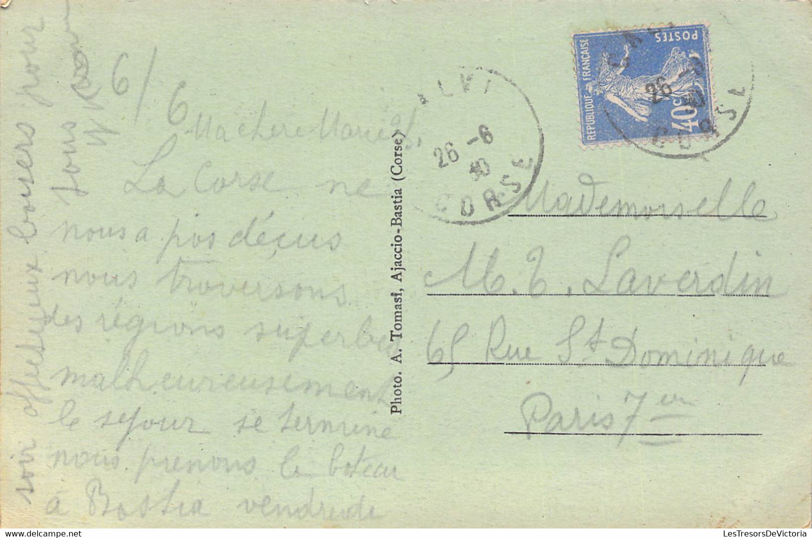 CPA Corse - Calanches De PIANA - Oblitérée à Calvi - 26 06 1930 - 495 - A. Tomasi - Autres & Non Classés