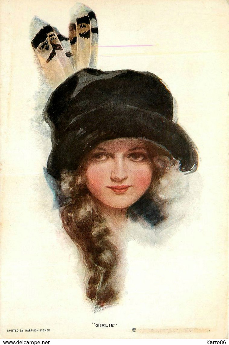 Mode & Femmes En Coiffes Ou Chapeaux * 13 CPA Illustrateur * Hat Chapeau * Vêtements Habits Art Déco Art Nouveau - Mode
