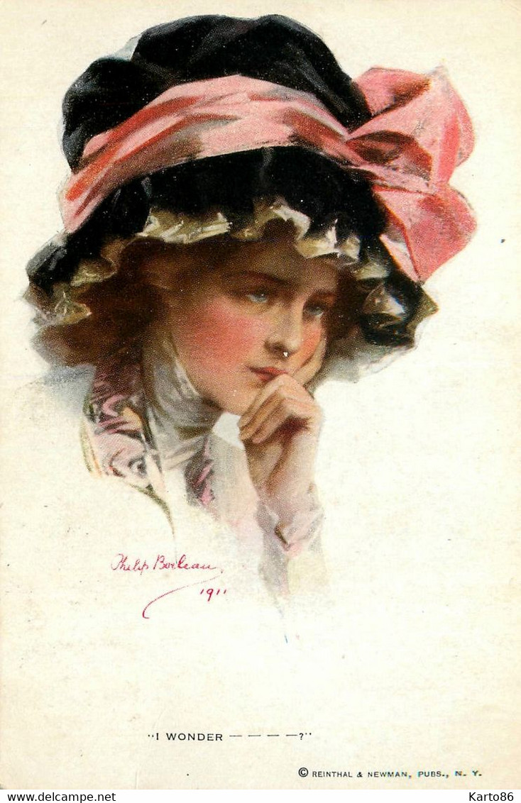 mode & femmes en coiffes ou chapeaux * 13 CPA illustrateur * hat chapeau * vêtements habits art déco art nouveau