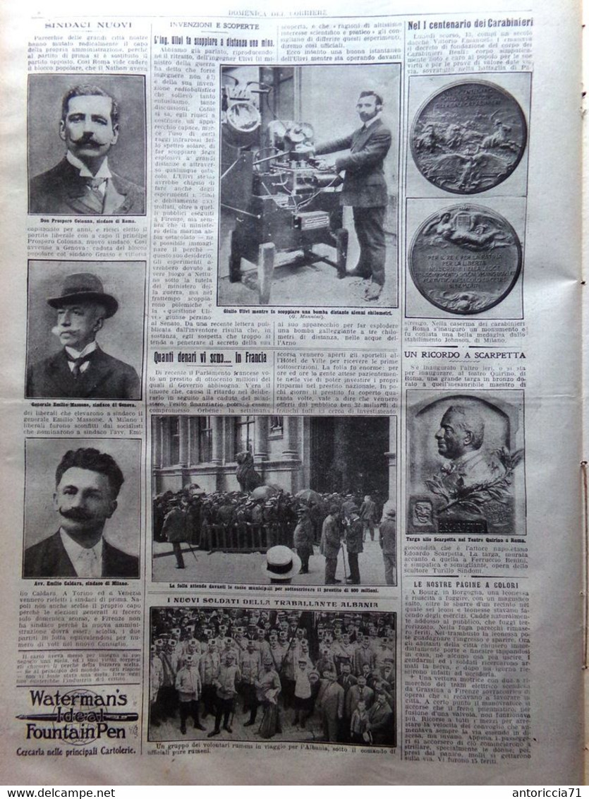 La Domenica Del Corriere 19 Luglio 1914 WW1 Dolianova Messico Femminismo Tabacco - War 1914-18