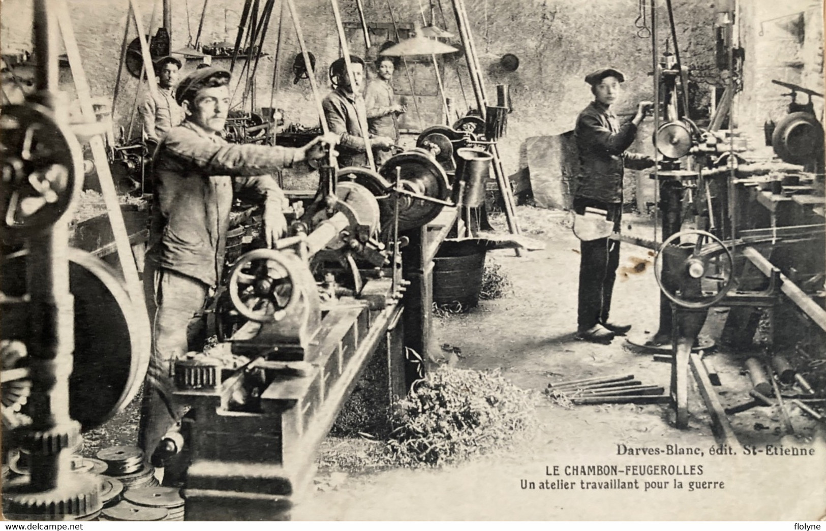 Le Chambon Feugerolles - Un Atelier Travaillant Pour La Guerre - Usine Industrie - Machines Industrielles - Le Chambon Feugerolles