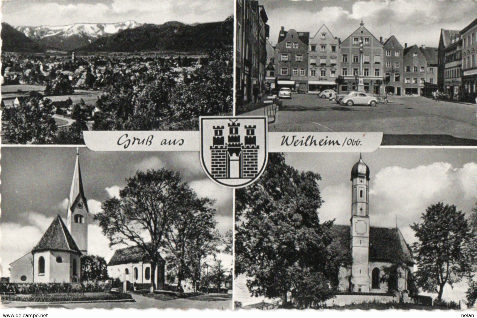 GRUSS AUS WEILHEIM - REAL PHOTO - F.P. - Weilheim