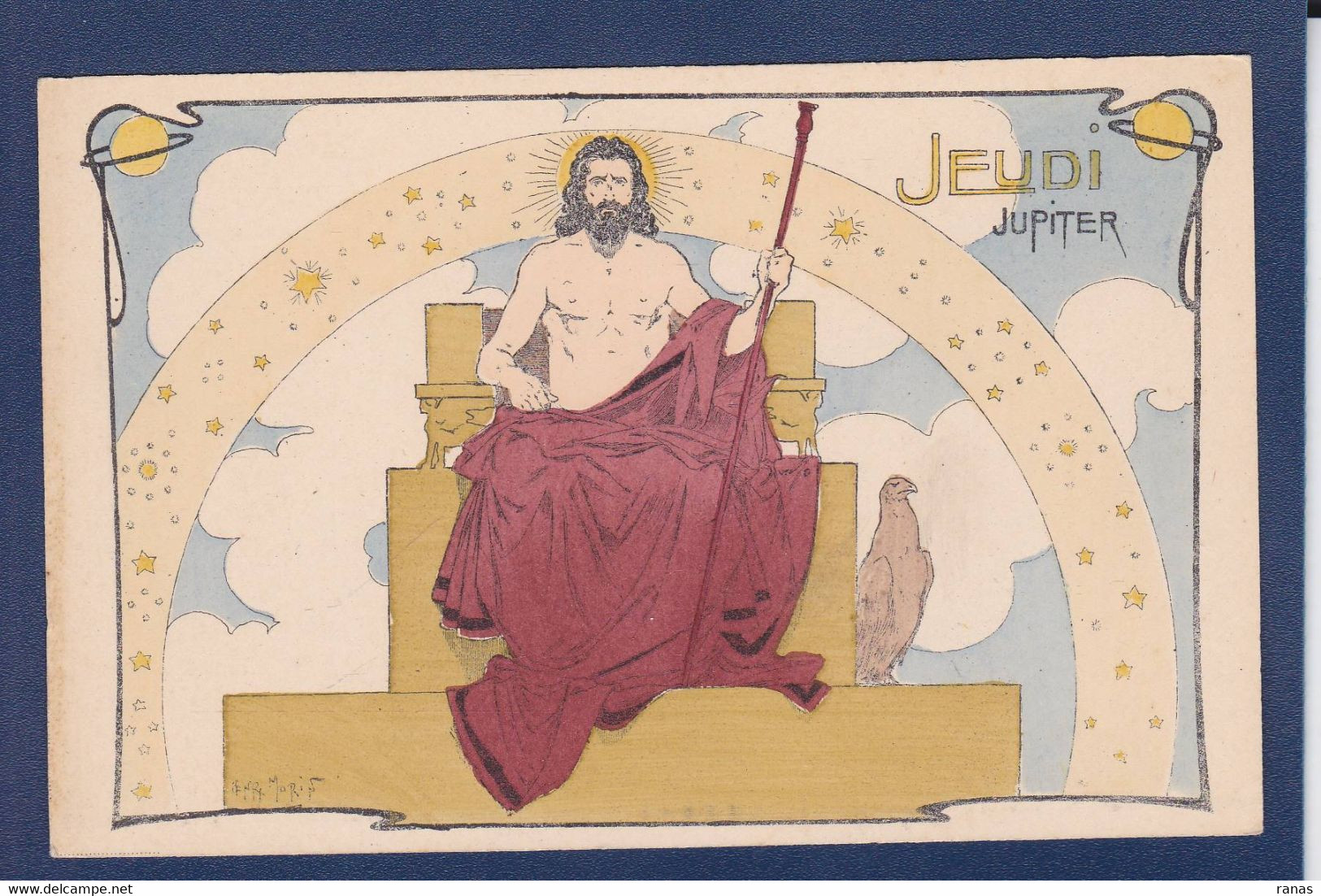 CPA Morin Henry Art Nouveau Non Circulé Jupiter - Morin, Henri