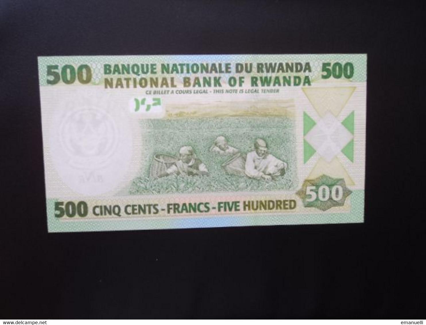 RWANDA * : 500 FRANCS   1.7.2004    P 30a       NEUF ** - Ruanda