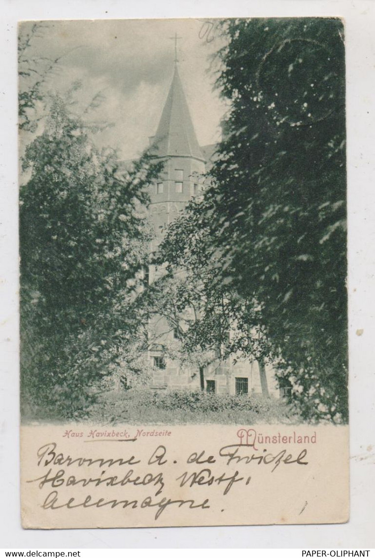 4409 HAVIXBECK, Haus Havixbeck, Nordseite, Geschrieben V. Baron..., 1903 - Coesfeld