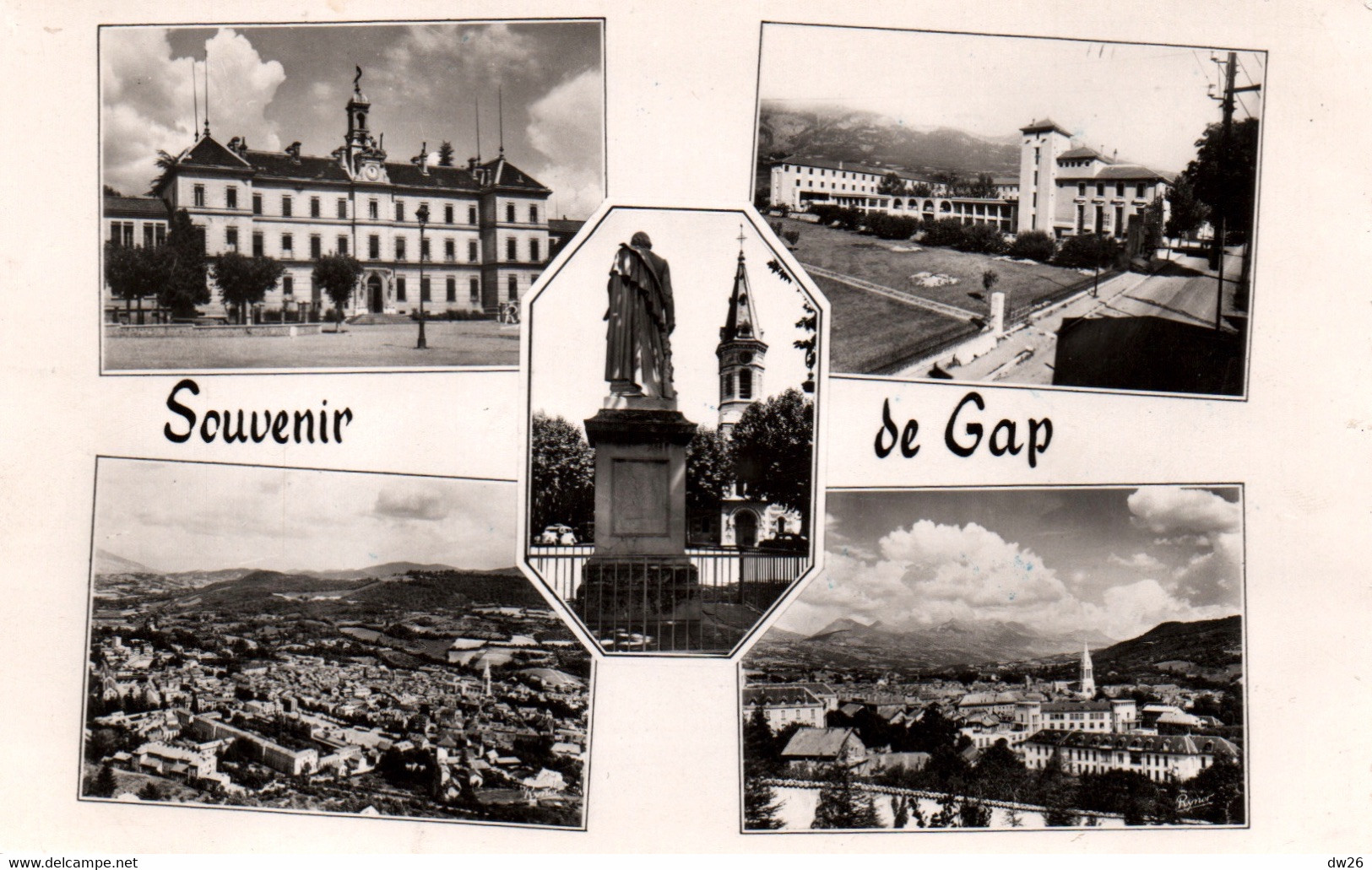 Souvenir De Gap (Route Des Grandes Alpes) Multivues, Ecole, Lycée, Statue Ladoucette - Editions De France, Carte N° 3676 - Souvenir De...