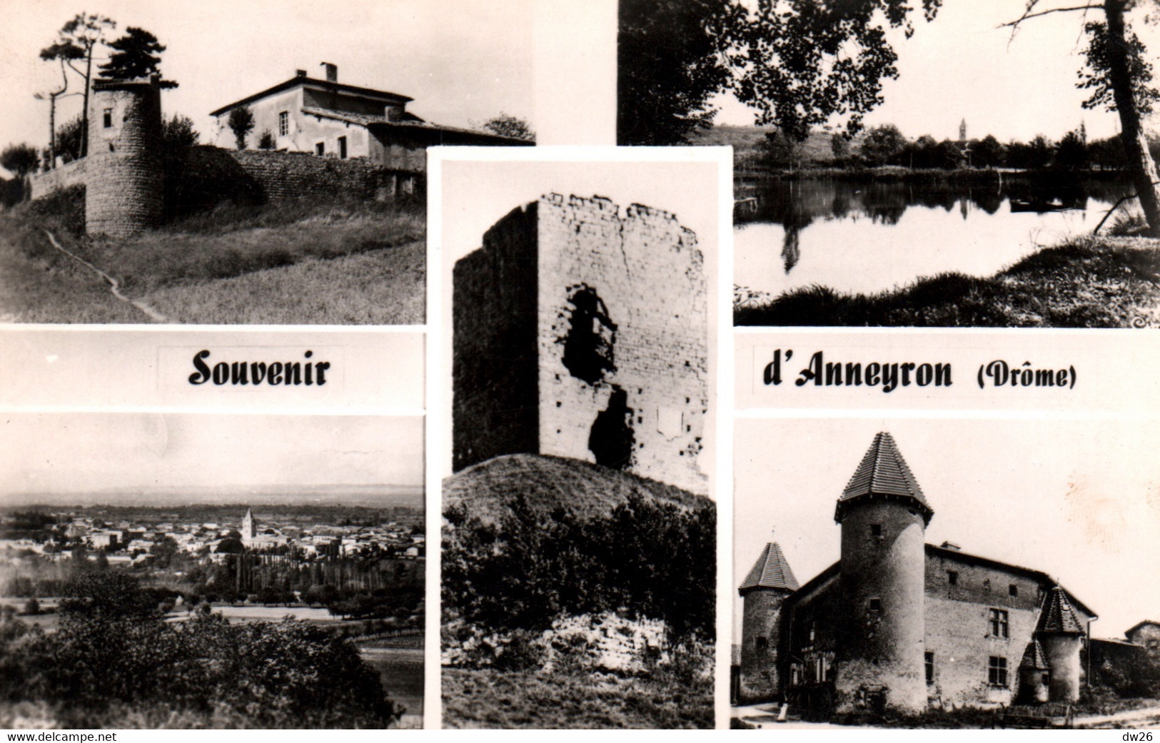 Souvenir D'Anneyron (Drôme) Multivues (Château De Saleton...) Editions Combier, Carte N° 22 Non Circulée - Greetings From...